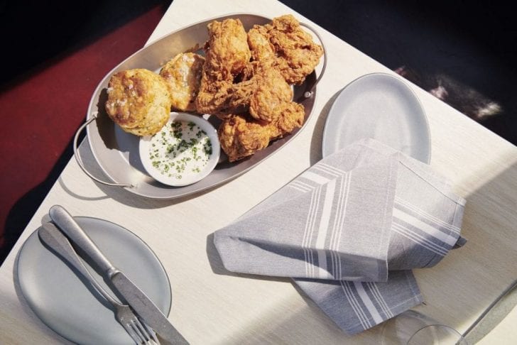 Haddish flaunted her chicken on the red carpet and even gave out two pieces to the reporter.