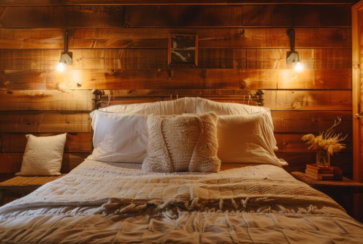 Cozy wooden bedroom decoration ideas