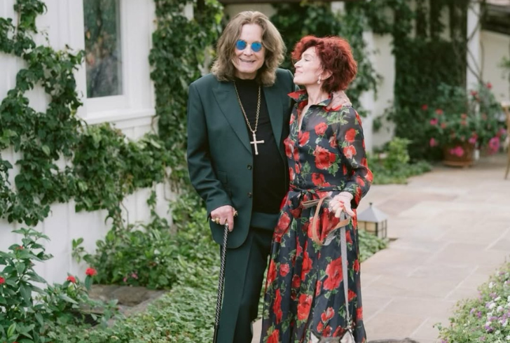 Ozzy Osbourne and Sharon Osbourne together